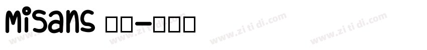 MiSans 正文字体转换